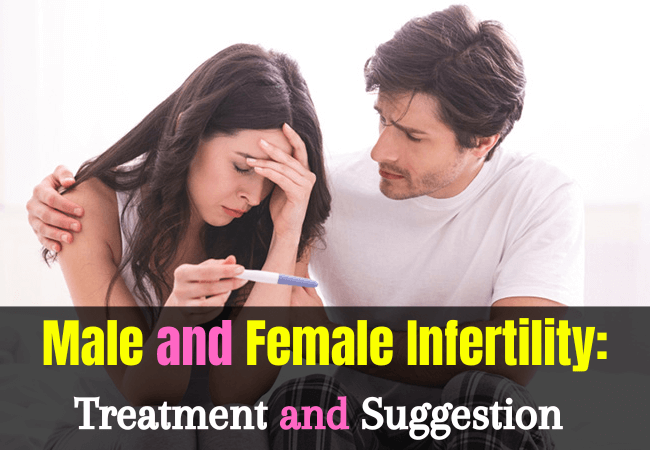 Male and female infertility treatment and suggestion